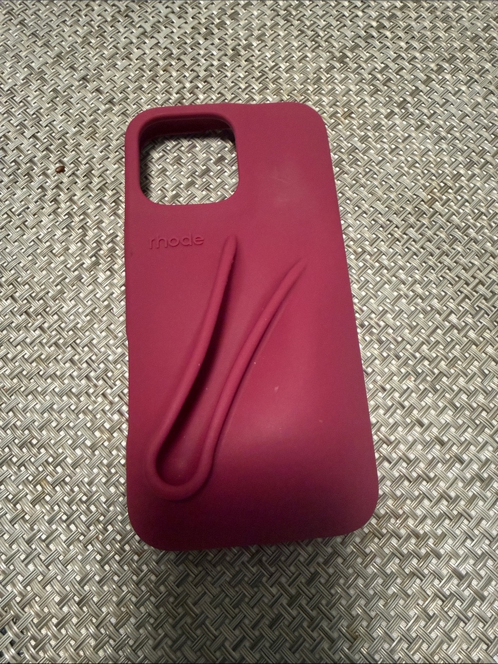 RHODE Silicone Phone Case in Berry